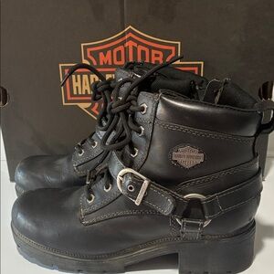 Harley-Davidson Black Combat Boots